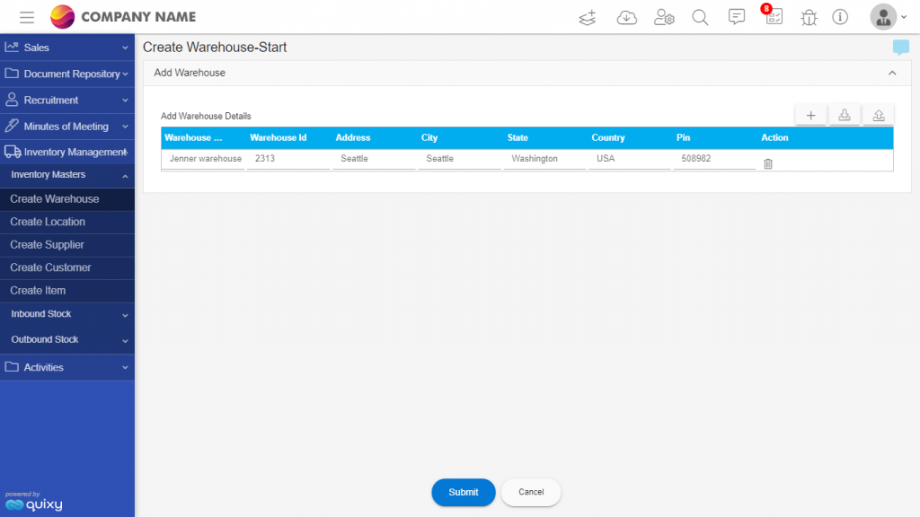 Inventory management app