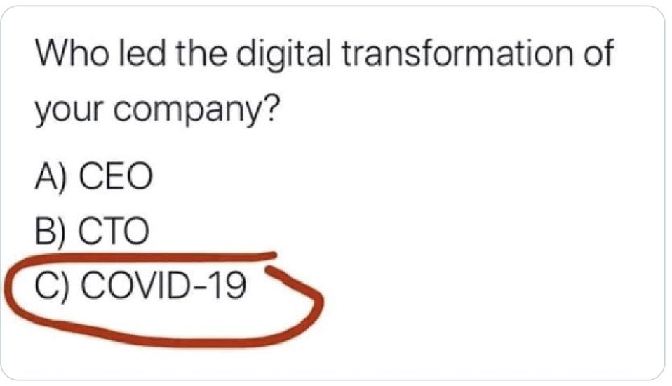 Digital Transformation image circulating over internet