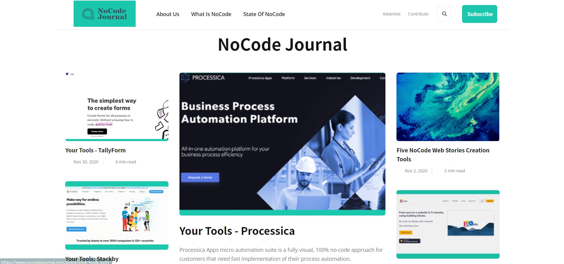 No-code journal