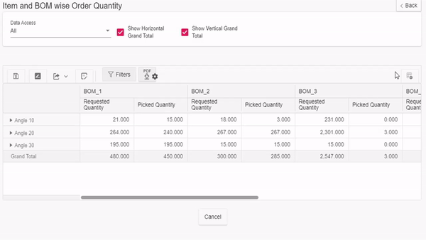 Pivot Report