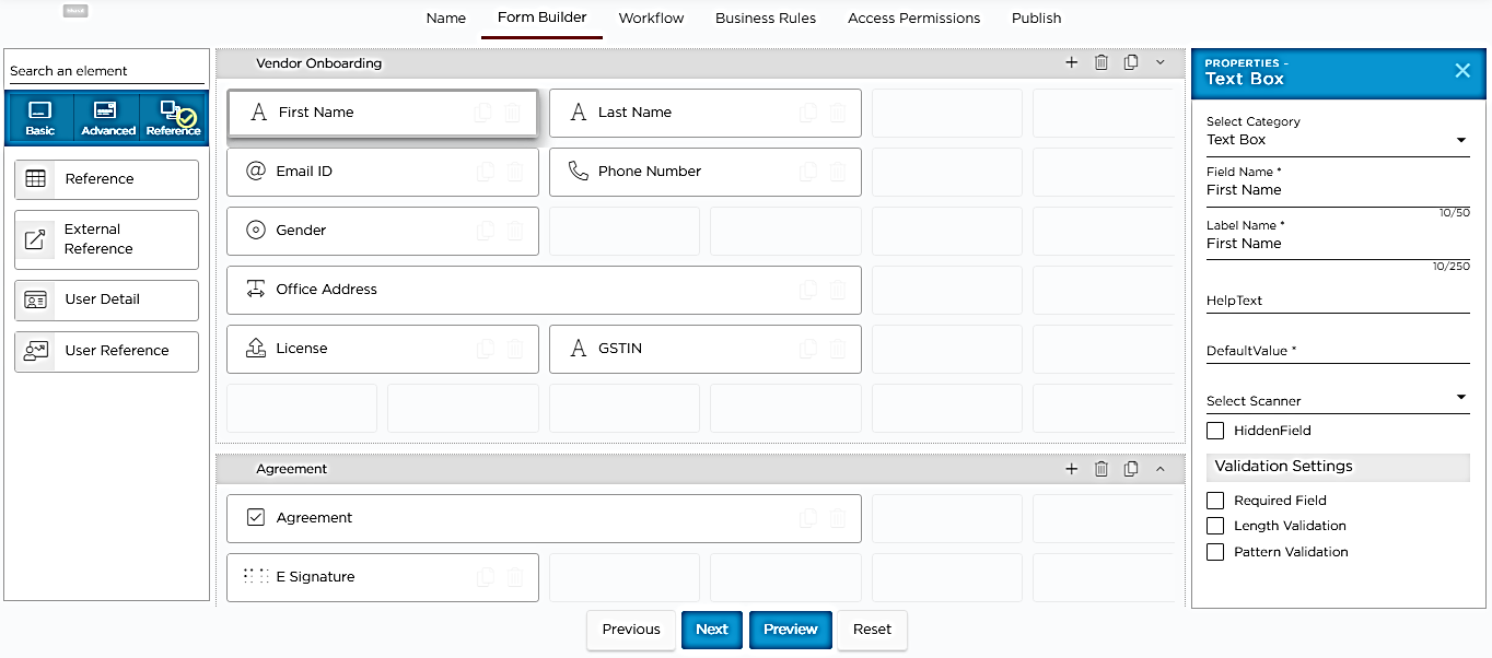 Quixy UI Builder - Drag and Drop