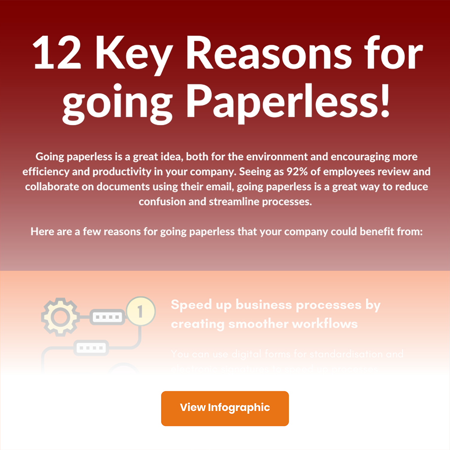 12 key reasons for going paperless-Infographic