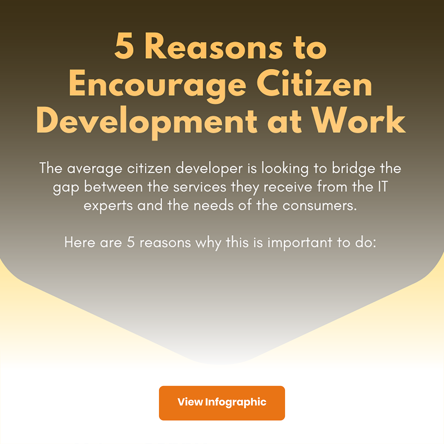 5 Reasons to Encourage Citizen Development at Work-Infographic