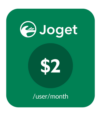 Joget Pricing Plan