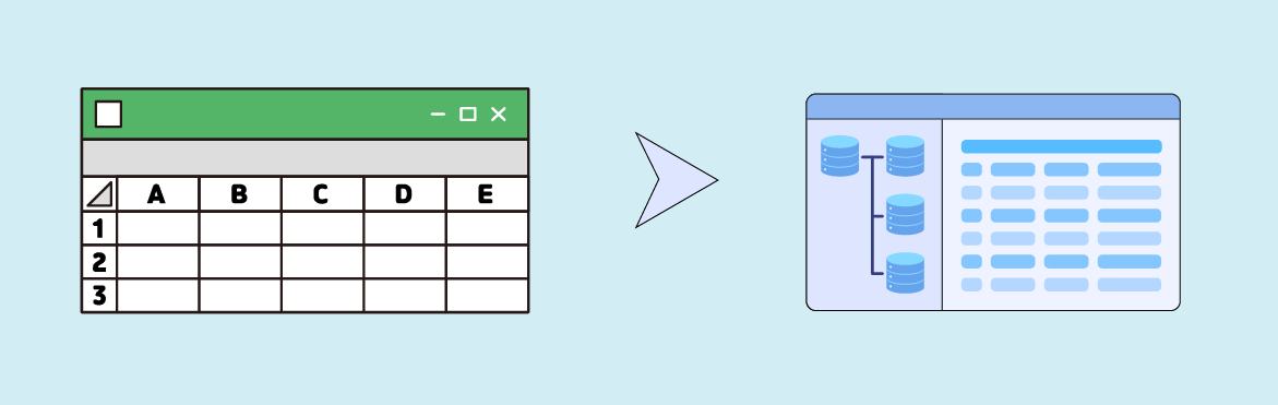 Excel sheet to data table